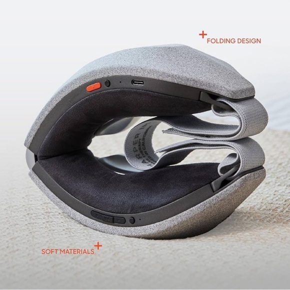 NIB Sharper Image RealTouch Eye Mask, Hot + Cold Massager, Bluetooth - Picture 4 of 12